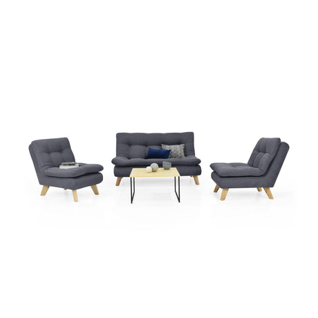 Sala Toulouse Gris 140x80cm de Cuatro Puestos - SOFAS Y POLTRONAS | Bylmo