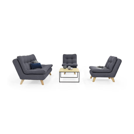 Sala Toulouse Gris 140x80cm de Cuatro Puestos - SOFAS Y POLTRONAS | Bylmo