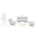 Sala Porto Plata 182x85cm de Cinco Puestos Recinable - SOFAS Y POLTRONAS | Bylmo