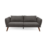 Sofá Hudson Gris 184x75cm de Tres Puestos con Apoya Brazos - SOFAS Y POLTRONAS | Bylmo