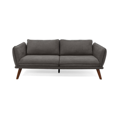 Sofá Hudson Gris 184x75cm de Tres Puestos con Apoya Brazos - SOFAS Y POLTRONAS | Bylmo