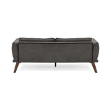 Sofá Hudson Gris 184x75cm de Tres Puestos con Apoya Brazos - SOFAS Y POLTRONAS | Bylmo