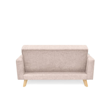 Sofá Barza Rosa 150x83cm de Dos Puestos con Apoya Brazos - SOFAS Y POLTRONAS | Bylmo