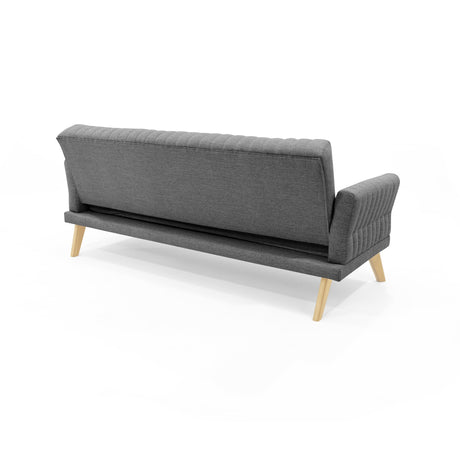 Sofacama Pensilvania Gris 205x87cm de Tres Puestos Recinable con Apoya Brazos - SOFAS Y POLTRONAS | Bylmo