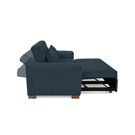 Sofacama Hannover Plomo 160x85cm de Dos Puestos Recinable con Apoya Brazos - SOFAS Y POLTRONAS | Bylmo
