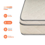 Colchón Firme Marsella New Beige Semidoble 120x190cm Ortopedico - COLCHONES | Bylmo
