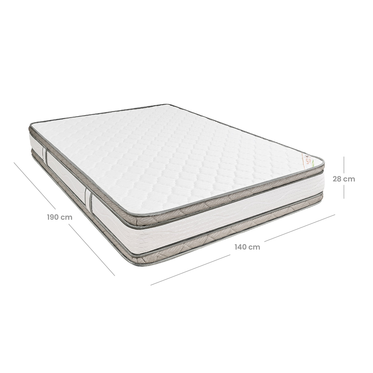 Colchón Firme Pedic Foam Blanco Doble 140x190cm Ortopedico con Pillow Doble - COLCHONES | Bylmo