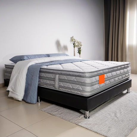 Colchón Firme Mercurio Blanco Queen 160x190cm Ortopedico con Pillow Sencillo - COLCHONES | Bylmo