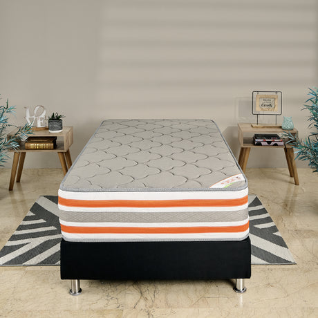 Colchón Firme Concord Pedic Gris Claro Sencillo 100x190cm Ortopedico - COLCHONES | Bylmo