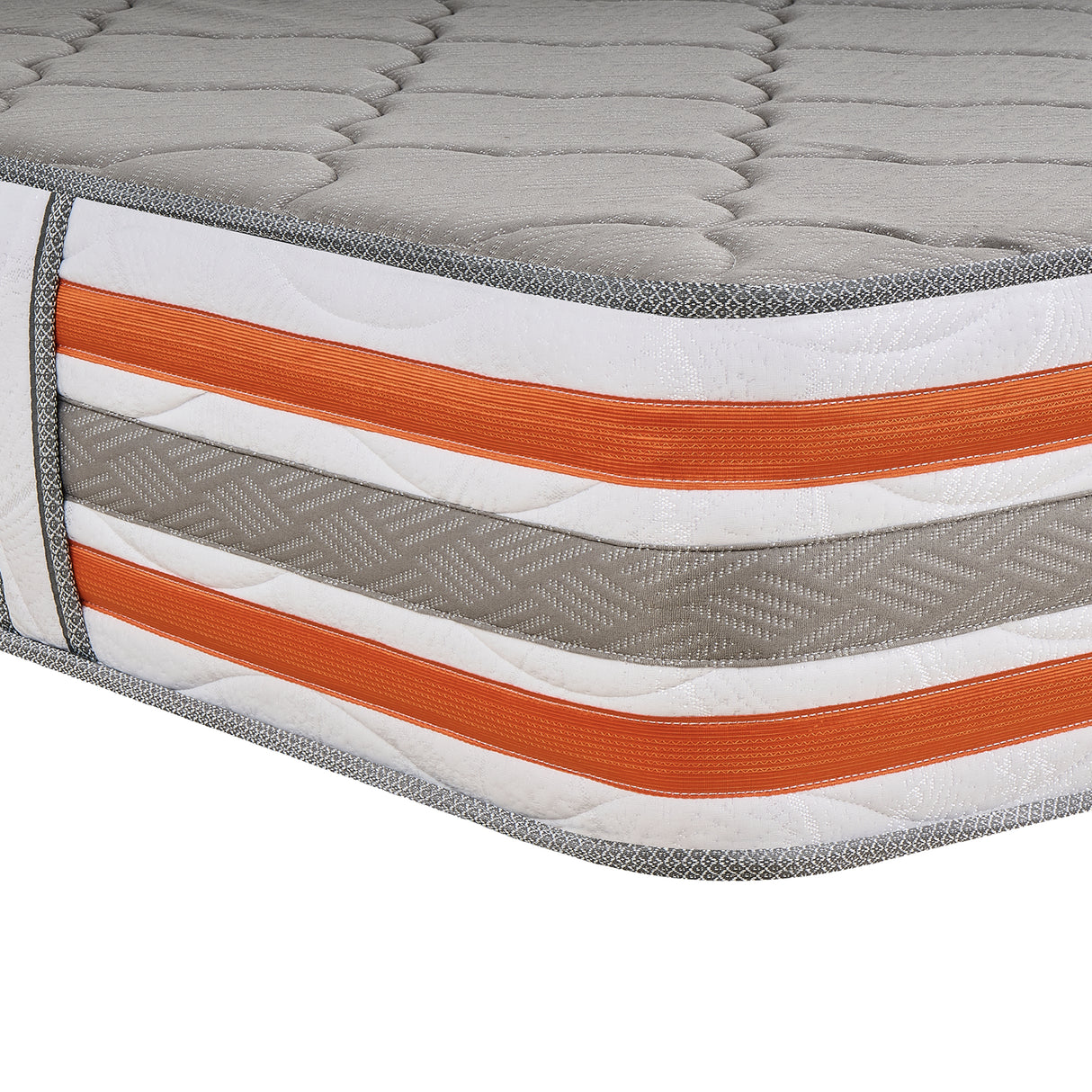 Colchón Firme Concord Pedic Gris Claro Semidoble 120x190cm Ortopedico - COLCHONES | Bylmo