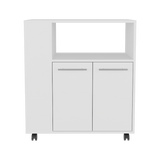 Mueble Microondas Eldon Blanco 75x83.4cm Con Ruedas - ALACENAS Y MUEBLES MICROONDAS | Bylmo
