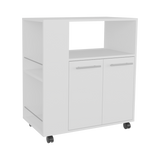 Mueble Microondas Eldon Blanco 75x83.4cm Con Ruedas - ALACENAS Y MUEBLES MICROONDAS | Bylmo