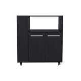 Mueble Microondas Eldon Wengue 75x83.4cm Con Ruedas - ALACENAS Y MUEBLES MICROONDAS | Bylmo