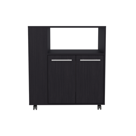 Mueble Microondas Eldon Wengue 75x83.4cm Con Ruedas - ALACENAS Y MUEBLES MICROONDAS | Bylmo