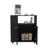 Mueble Microondas Eldon Wengue 75x83.4cm Con Ruedas - ALACENAS Y MUEBLES MICROONDAS | Bylmo