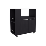 Mueble Microondas Eldon Wengue 75x83.4cm Con Ruedas - ALACENAS Y MUEBLES MICROONDAS | Bylmo