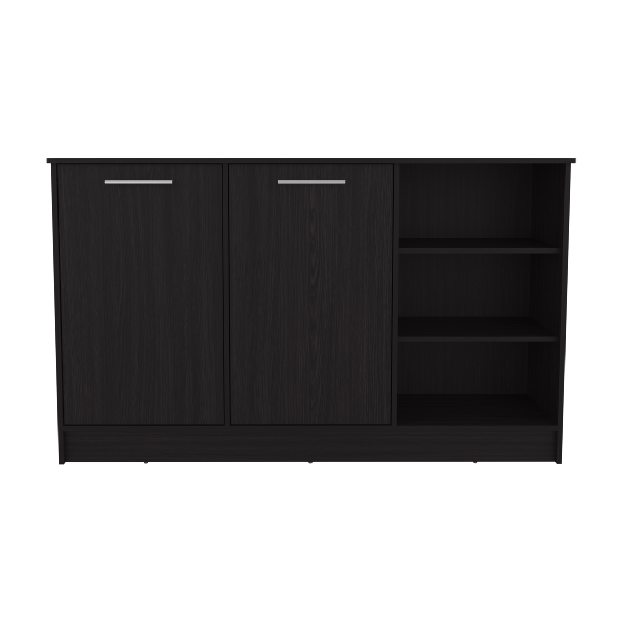 Isla de Cocina Ginger Wengue 150x90.6cm Con Seis Compartimientos - BARRAS Y MUEBLES AUXILIARES | Bylmo