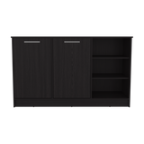 Isla de Cocina Ginger Wengue 150x90.6cm Con Seis Compartimientos - BARRAS Y MUEBLES AUXILIARES | Bylmo