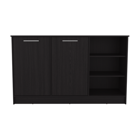 Isla de Cocina Ginger Wengue 150x90.6cm Con Seis Compartimientos - BARRAS Y MUEBLES AUXILIARES | Bylmo