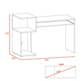 Combo Escritorio y Biblioteca Atlanter Rovere 120x81.5cm sin Cajones - ESCRITORIOS | Bylmo