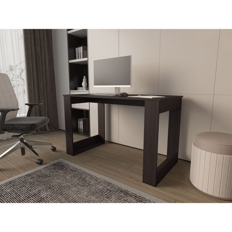 Escritorio Oviedo Wengue 120x73cm sin Cajones - ESCRITORIOS | Bylmo