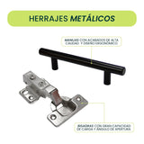 Escritorio Gamer Keria Wengue y Blanco 157x88.5cm con Un Cajón - ESCRITORIOS | Bylmo