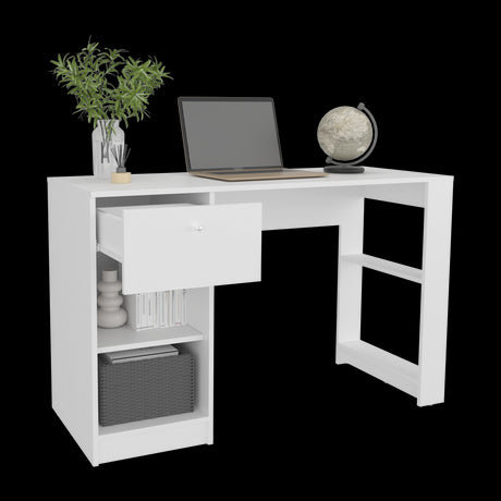 Escritorio Home Blanco 120.2x75.6cm con Un Cajón - ESCRITORIOS | Bylmo
