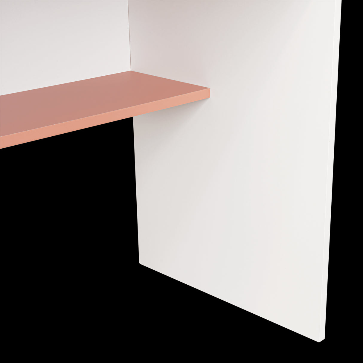 Escritorio Ohio Blanco y Arupo 80x73cm con Un Cajón - ESCRITORIOS | Bylmo
