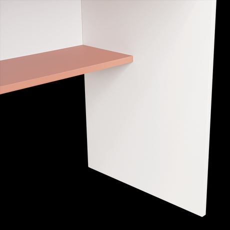 Escritorio Ohio Blanco y Arupo 80x73cm con Un Cajón - ESCRITORIOS | Bylmo