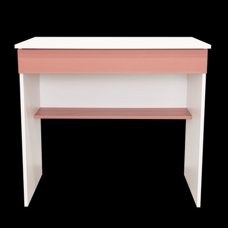 Escritorio Ohio Blanco y Arupo 80x73cm con Un Cajón - ESCRITORIOS | Bylmo