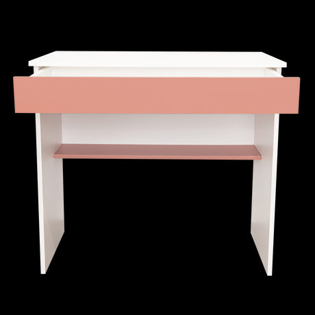 Escritorio Ohio Blanco y Arupo 80x73cm con Un Cajón - ESCRITORIOS | Bylmo
