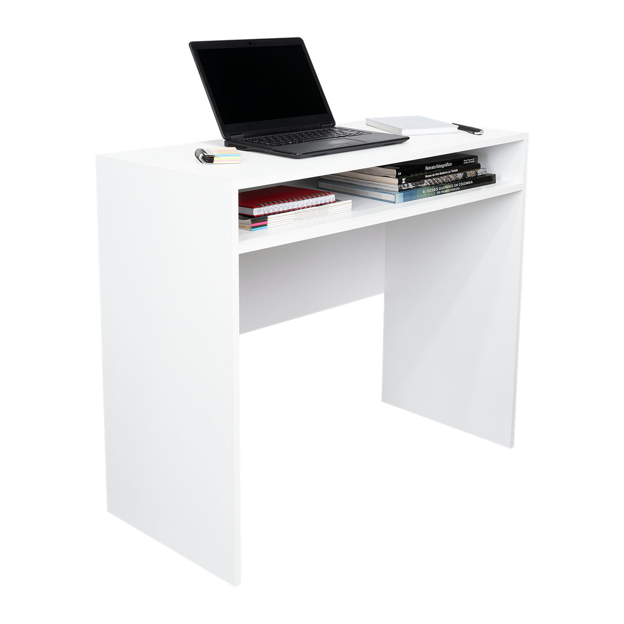 Escritorio Stella Blanco 89.2x77cm sin Cajones - ESCRITORIOS | Bylmo
