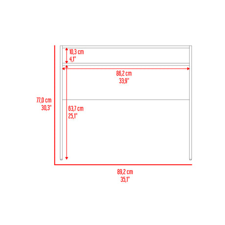 Escritorio Stella Blanco 89.2x77cm sin Cajones - ESCRITORIOS | Bylmo