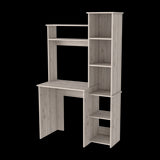 Escritorio con Biblioteca Versalles Ceniza 98.5x162.5cm sin Cajones - ESCRITORIOS | Bylmo