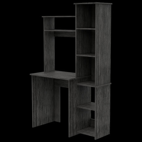 Escritorio con Biblioteca Versalles Roble Gris 98.5x162.5cm sin Cajones - ESCRITORIOS | Bylmo