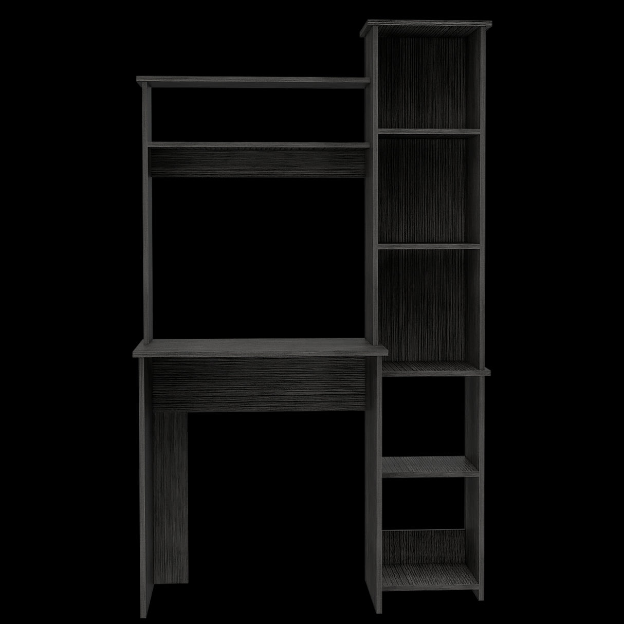 Escritorio con Biblioteca Versalles Roble Gris 98.5x162.5cm sin Cajones - ESCRITORIOS | Bylmo