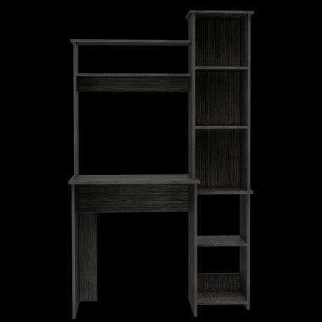 Escritorio con Biblioteca Versalles Roble Gris 98.5x162.5cm sin Cajones - ESCRITORIOS | Bylmo