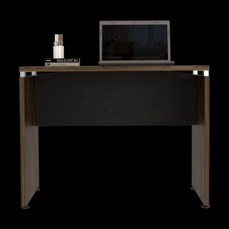 Escritorio Home Wengue y Coñac 100x75cm sin Cajones - ESCRITORIOS | Bylmo