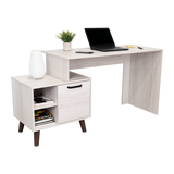 Escritorio Leira Tivoli y Blanco 151.5x75.6cm sin Cajones - ESCRITORIOS | Bylmo