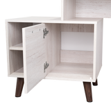 Escritorio Leira Tivoli y Blanco 151.5x75.6cm sin Cajones - ESCRITORIOS | Bylmo