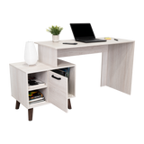 Escritorio Leira Tivoli y Blanco 151.5x75.6cm sin Cajones - ESCRITORIOS | Bylmo