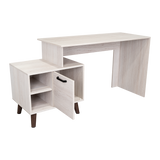 Escritorio Leira Tivoli y Blanco 151.5x75.6cm sin Cajones - ESCRITORIOS | Bylmo