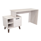 Escritorio Leira Tivoli y Blanco 151.5x75.6cm sin Cajones - ESCRITORIOS | Bylmo