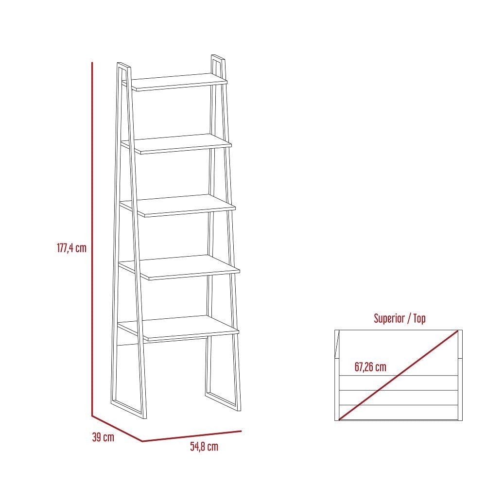 Biblioteca Escalera Soho Novo Bellota 54.8x177.4cm con Cuatro Compartimientos - BIBLIOTECAS Y ESTANTERIAS | Bylmo