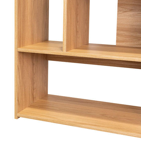 Biblioteca Asimétrica Lous Fresno Europeo 73x161cm Con Siete Compartimientos - BIBLIOTECAS Y ESTANTERIAS | Bylmo