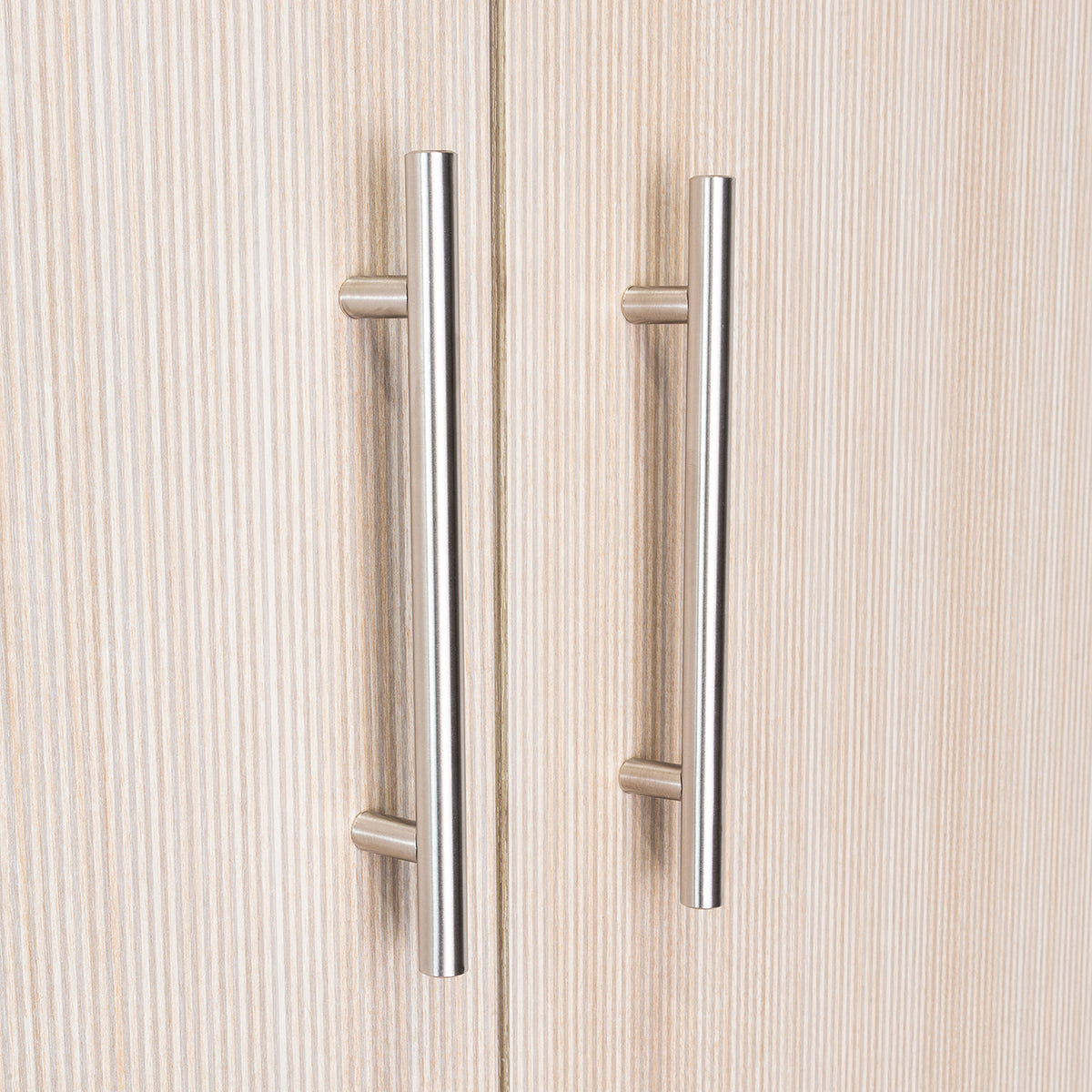Closet Sevilla Fresno Europeo Mallado 80x180cm Con Tres Cajones y Cinco Compartimientos