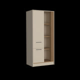 Closet Vance Capri y Fresno Europeo 80x180cm Con Un Cajón y Seis Compartimientos - CLOSETS | Bylmo