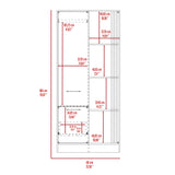 Closet Vance Capri y Fresno Europeo 80x180cm Con Un Cajón y Seis Compartimientos - CLOSETS | Bylmo