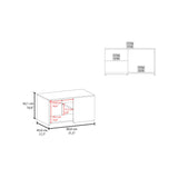 Mesa de Centro Adele Blanco y Fresno 80.1x42.1cm Rectangular con Compartimientos - MESAS DE CENTRO | Bylmo