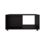 Mesa de Centro Patrick Wengue 92x45.1cm Rectangular con Compartimientos y con De Ruedas - MESAS DE CENTRO | Bylmo